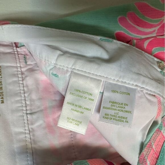 Lilly Pulitzer The Chipper Shorts  in Poolside Blue Lovebirds Size 0 - Picture 6 of 6
